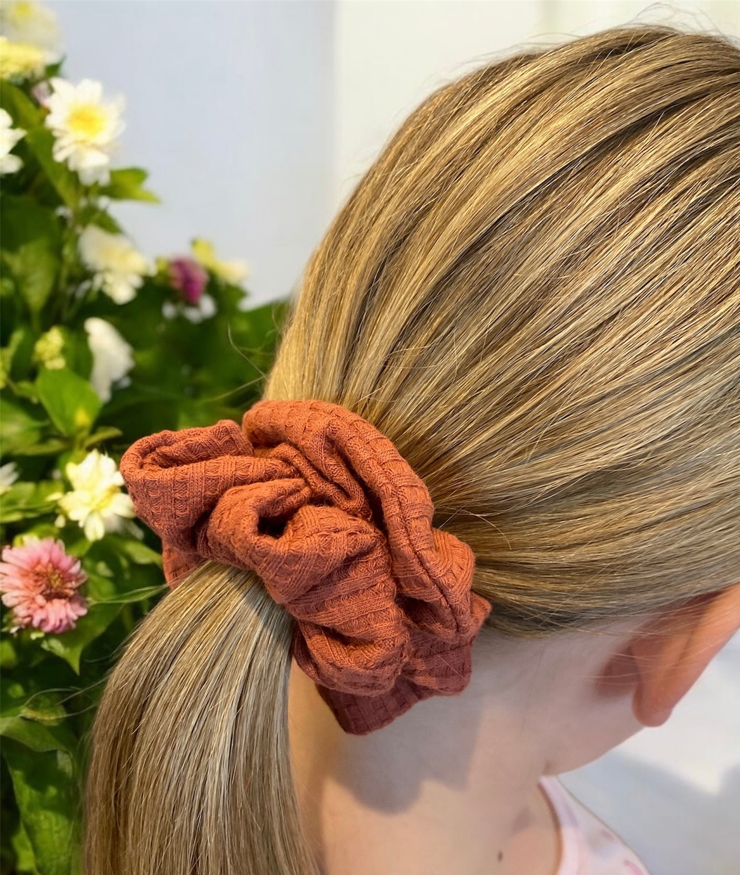 The Cotton Waffle Scrunchie