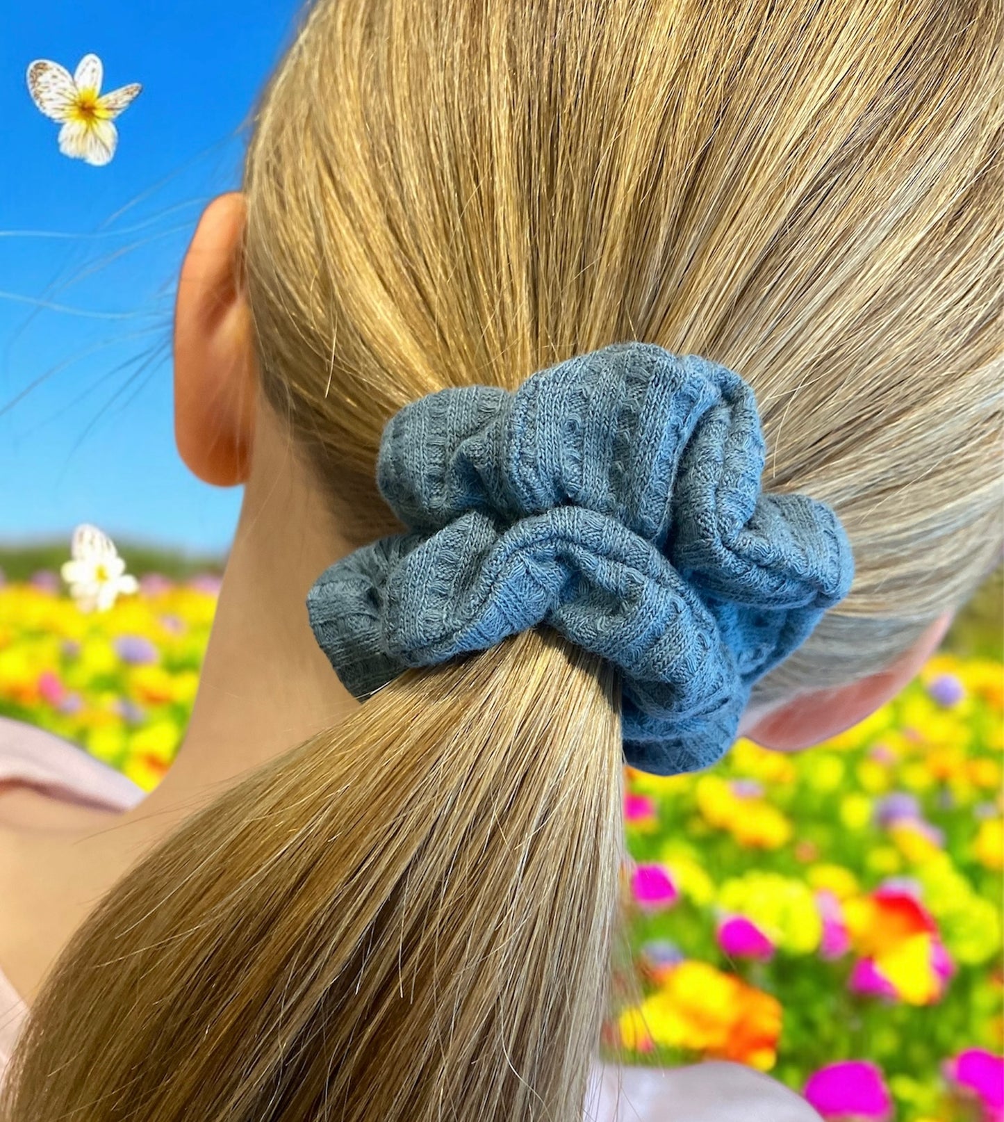 The Cotton Waffle Scrunchie