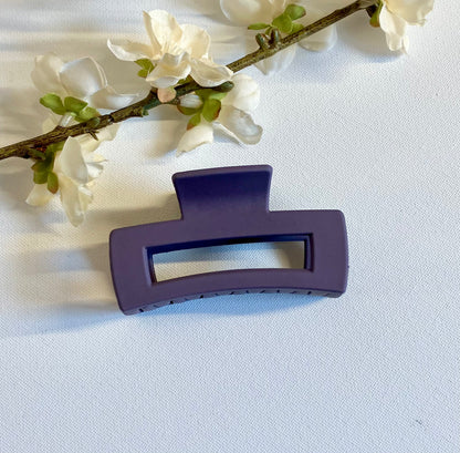 Matte Deep Purple Medium Claw Clip
