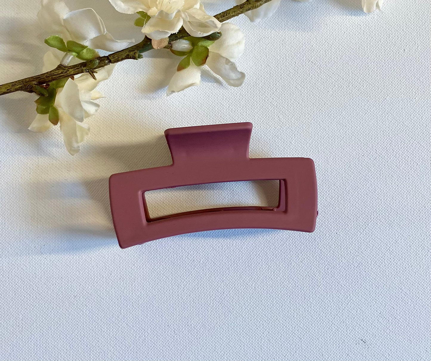 Matte Raspberry Medium Claw Clip