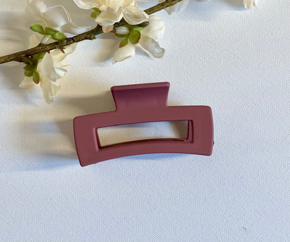 Matte Raspberry Medium Claw Clip