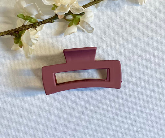 Matte Raspberry Medium Claw Clip