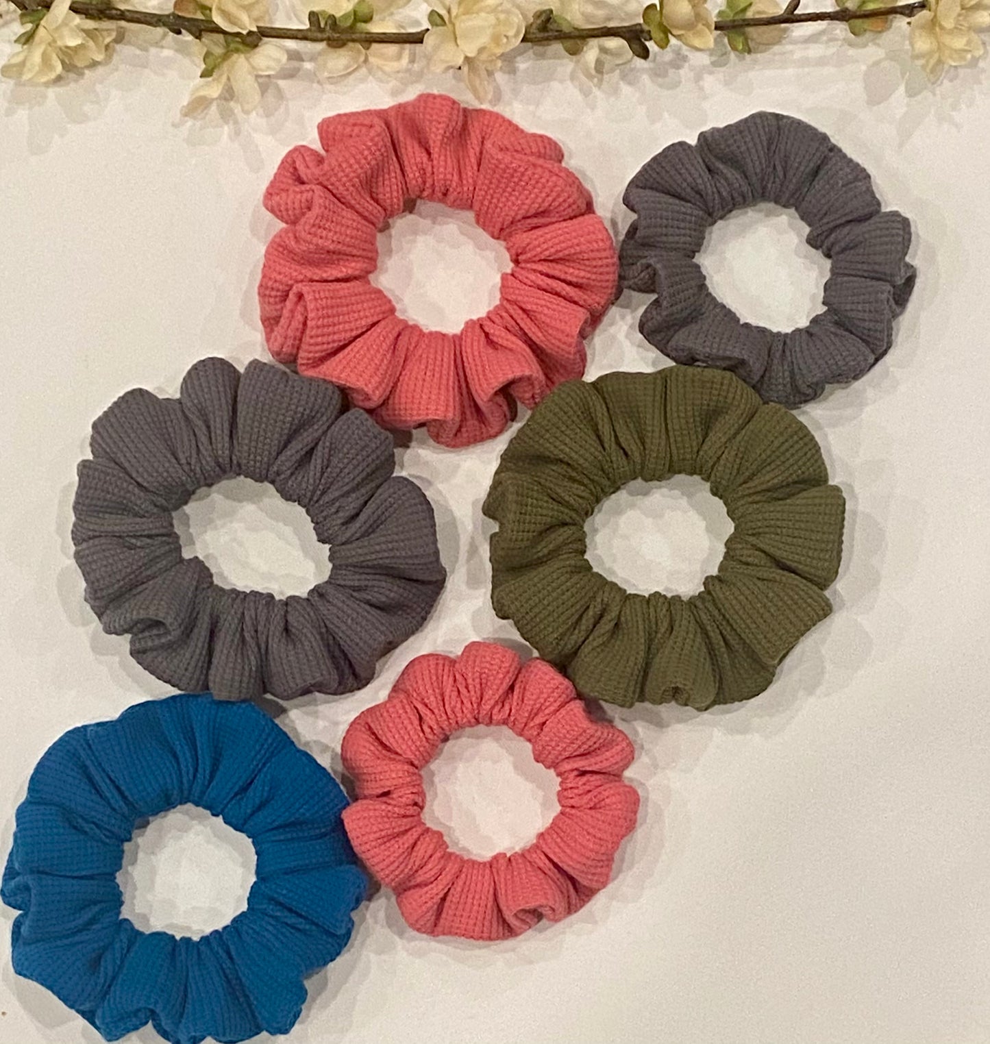 Organic Waffle Scrunchies