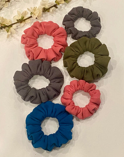 Organic Waffle Scrunchies