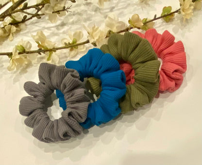 Organic Waffle Scrunchies