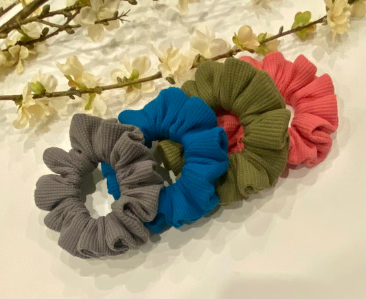 Organic Waffle Scrunchies