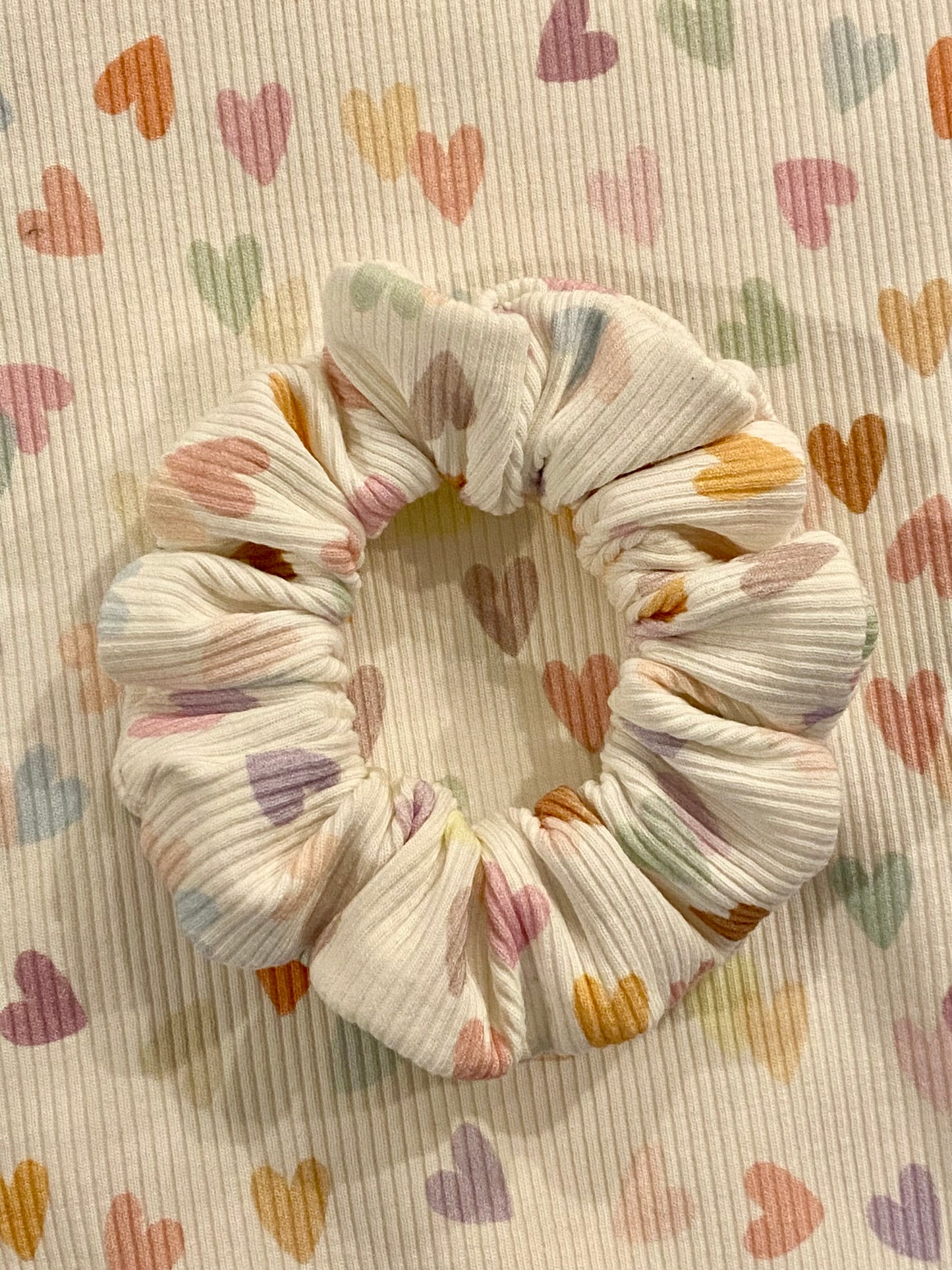 Pastel Hearts Ribbed