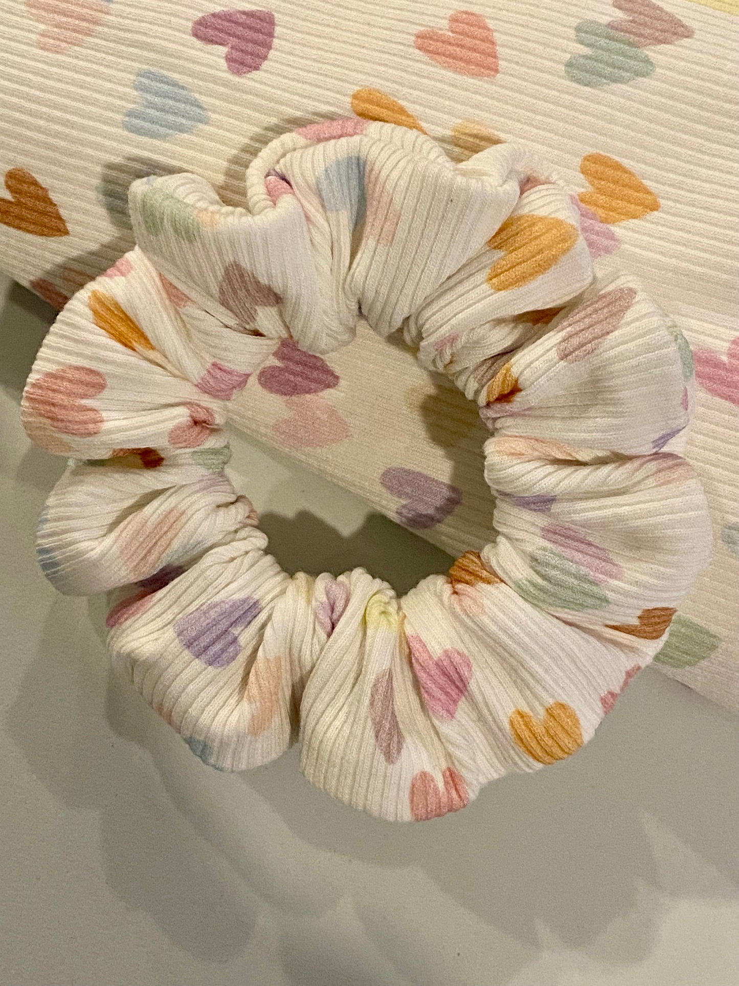 Pastel Hearts Ribbed