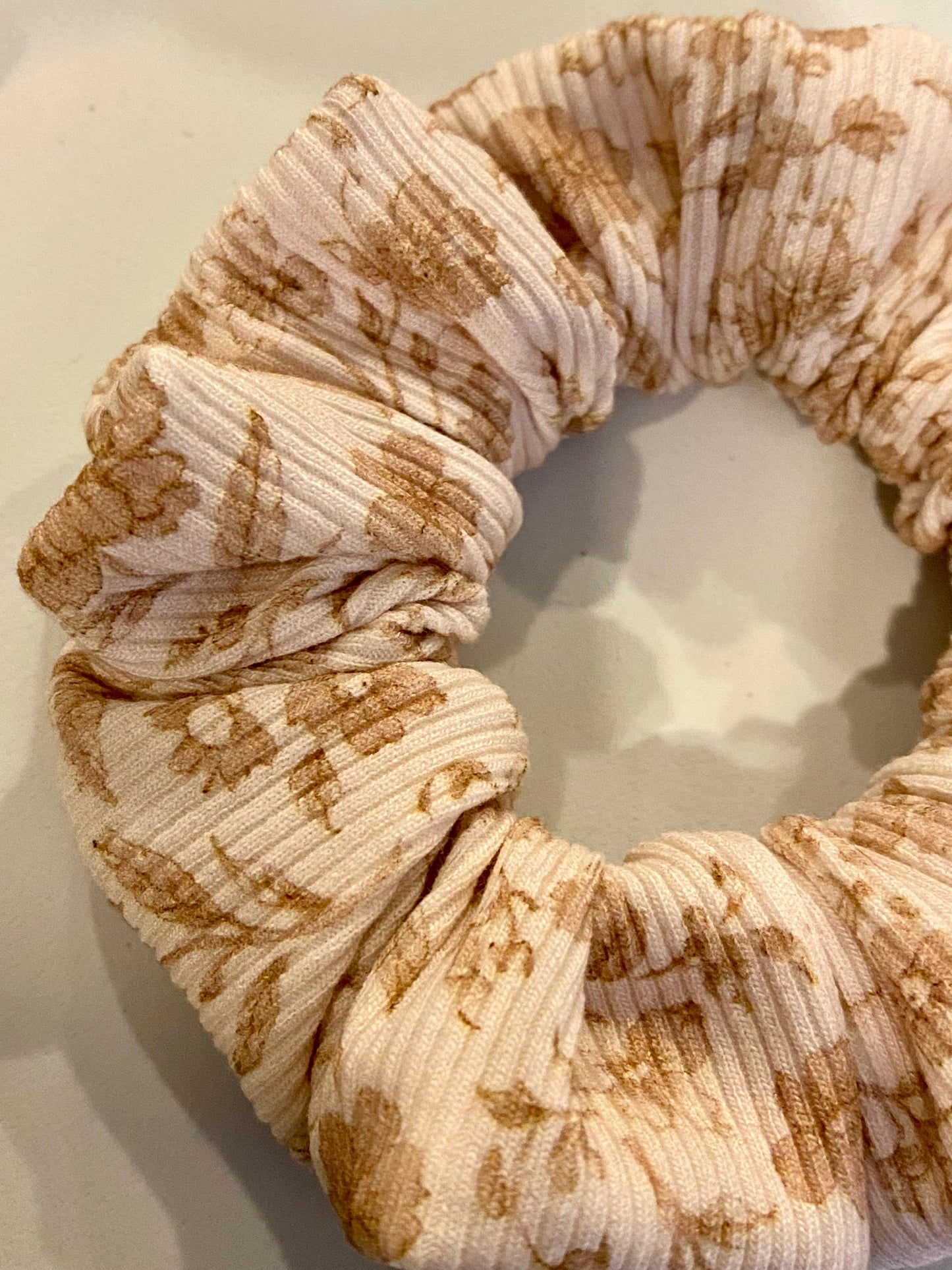 Vintage Flower Beige Rib