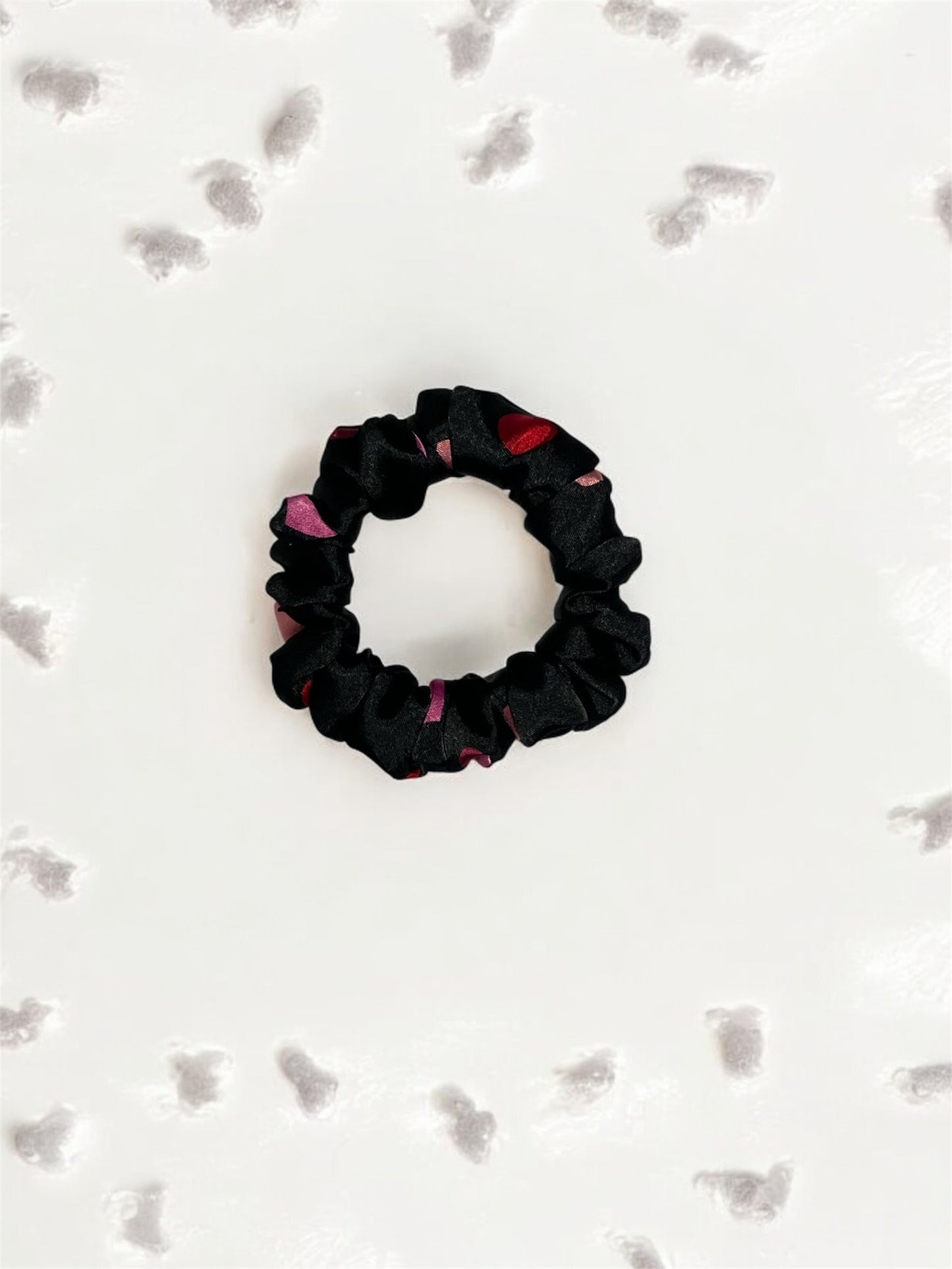Black Valentine - Skinny Satin Scrunchie